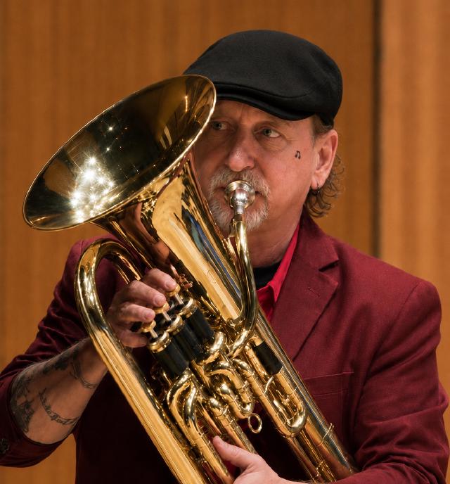 Larry Herzog Jr. playing the euphonium