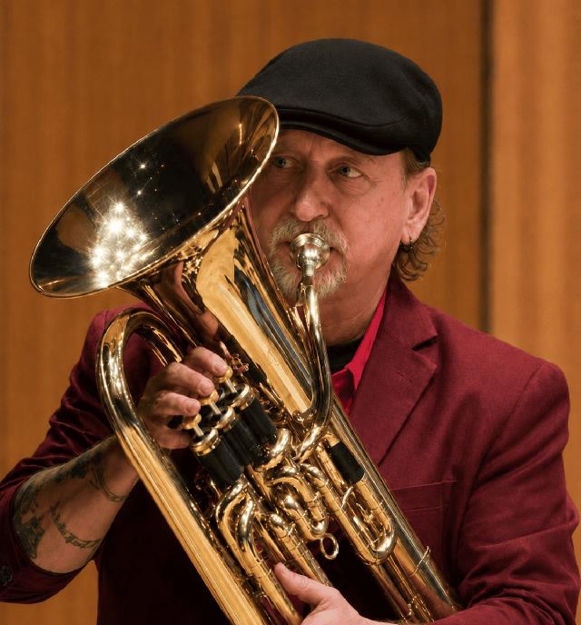 Larry Herzog Jr. playing the euphonium